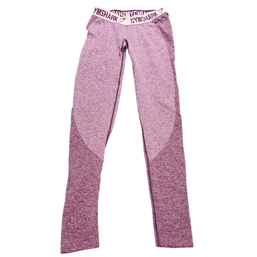 Gymshark‎ Flex Low Rise Seamless Leggings Women's Size Medium Pink Purple Marl